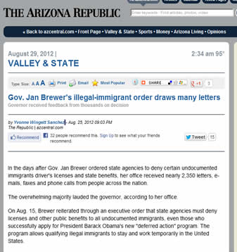 The Arizona Republic News Paper is Pro Criminal Immigrant